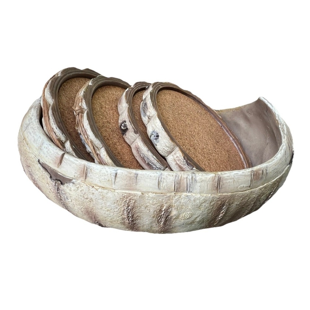 Coasters - Rustic  Canoe Coaster 5pc Set Cabin Lodge